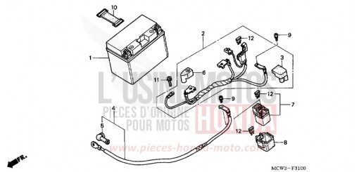 BATTERIE VFR800A2 de 2002
